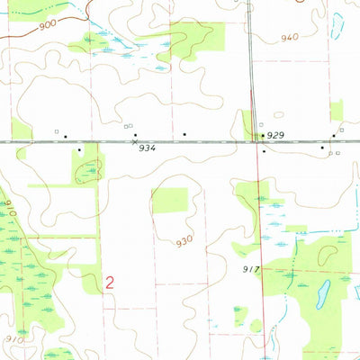 United States Geological Survey Fowlerville, MI (1973, 24000-Scale) digital map