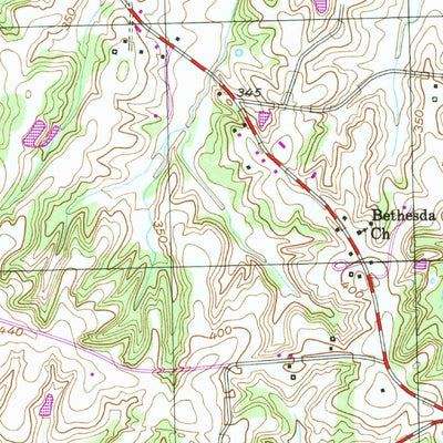 United States Geological Survey Fowlkes, TN (1952, 24000-Scale) digital map