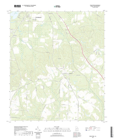 United States Geological Survey Fowlstown, GA (2020, 24000-Scale) digital map