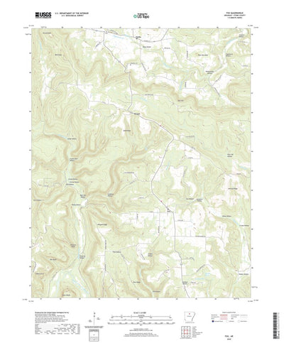 United States Geological Survey Fox, AR (2020, 24000-Scale) digital map