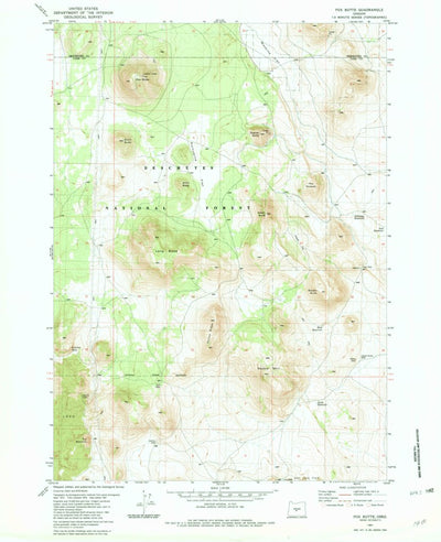 United States Geological Survey Fox Butte, OR (1981, 24000-Scale) digital map