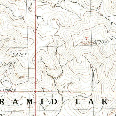 United States Geological Survey Fox Canyon, NV (1990, 24000-Scale) digital map