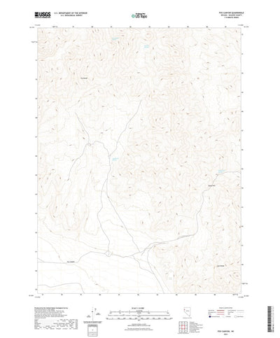 United States Geological Survey Fox Canyon, NV (2021, 24000-Scale) digital map