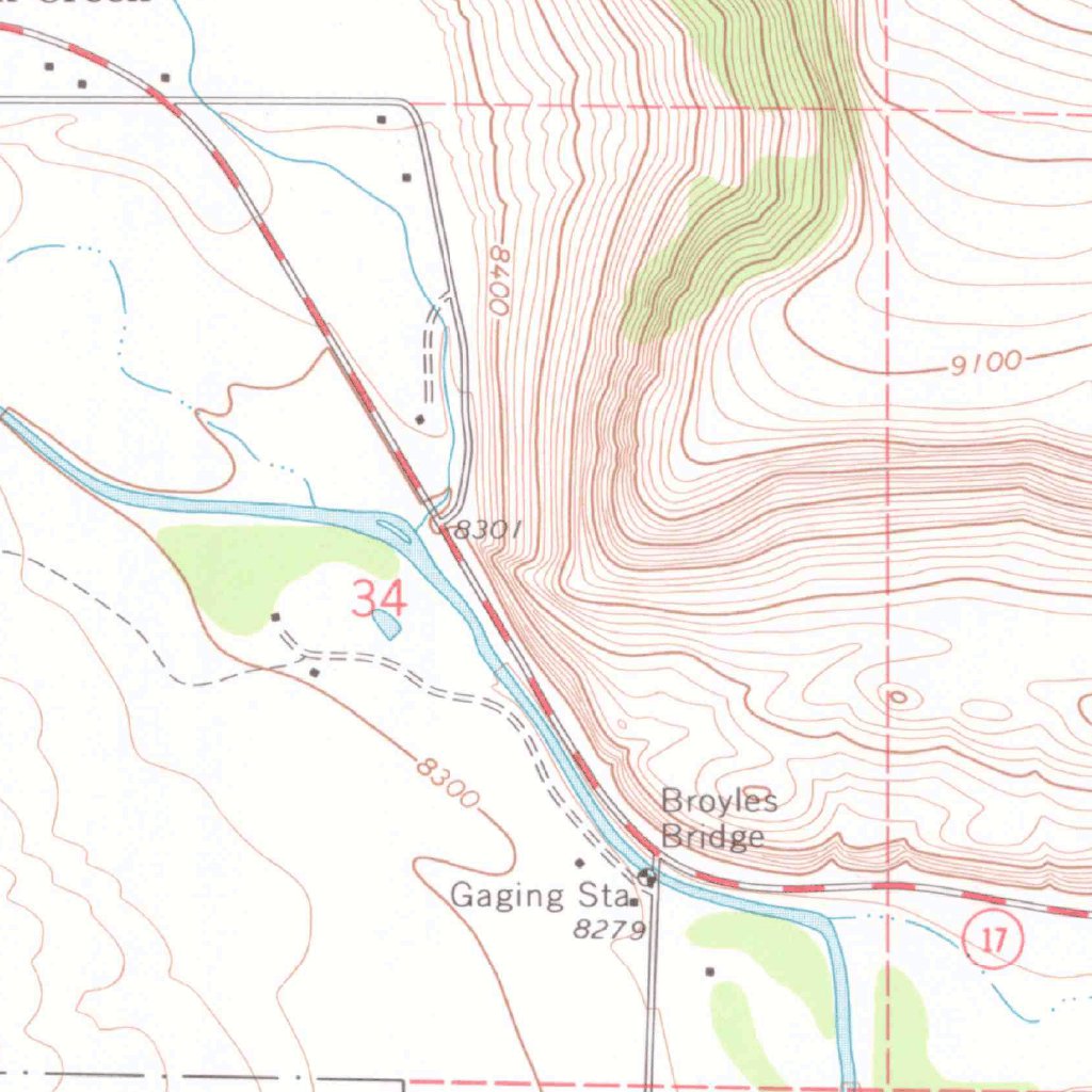 Fox Creek, CO (1967, 24000-Scale) Map by United States Geological ...