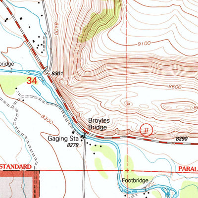 United States Geological Survey Fox Creek, CO (2001, 24000-Scale) digital map