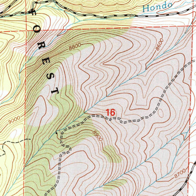 United States Geological Survey Fox Creek, CO (2001, 24000-Scale) digital map