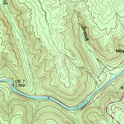 United States Geological Survey Fox Creek, TN (1946, 24000-Scale) digital map