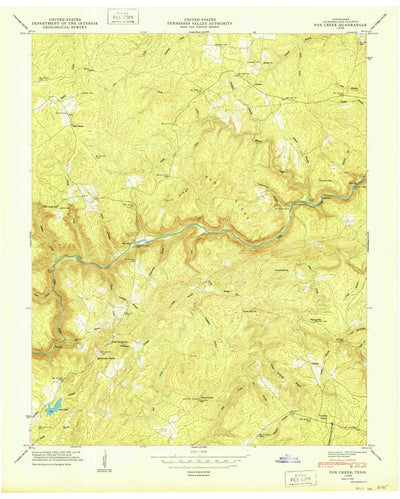 United States Geological Survey Fox Creek, TN (1949, 24000-Scale) digital map