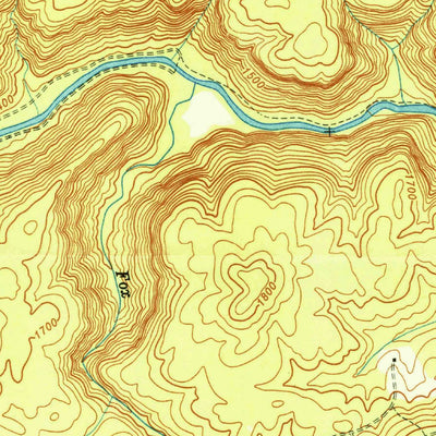 United States Geological Survey Fox Creek, TN (1949, 24000-Scale) digital map