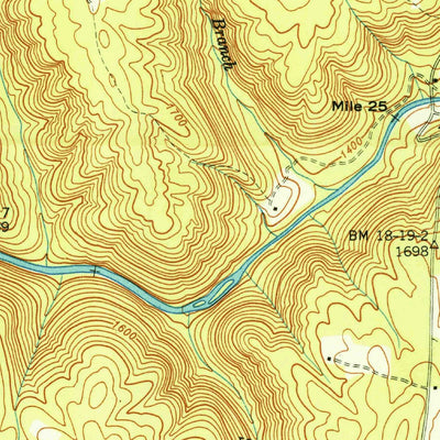 United States Geological Survey Fox Creek, TN (1949, 24000-Scale) digital map
