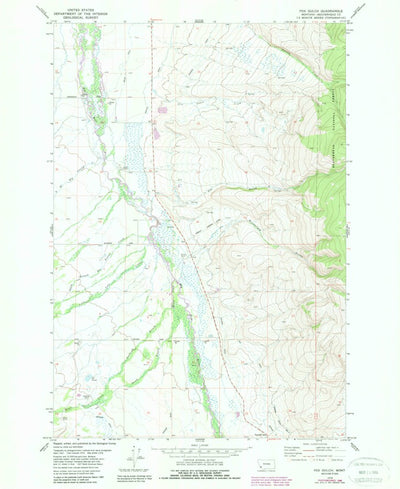 United States Geological Survey Fox Gulch, MT (1978, 24000-Scale) digital map