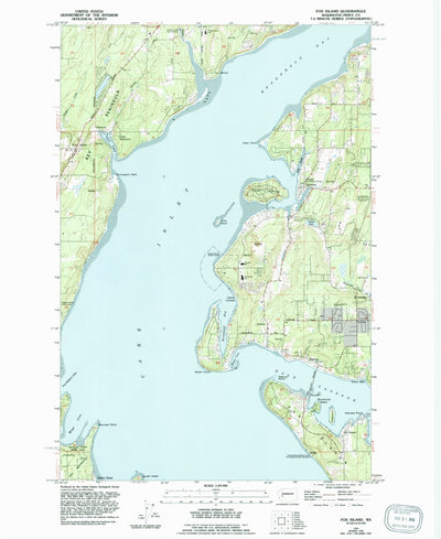 United States Geological Survey Fox Island, WA (1953, 24000-Scale) digital map