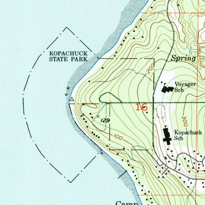 United States Geological Survey Fox Island, WA (1953, 24000-Scale) digital map