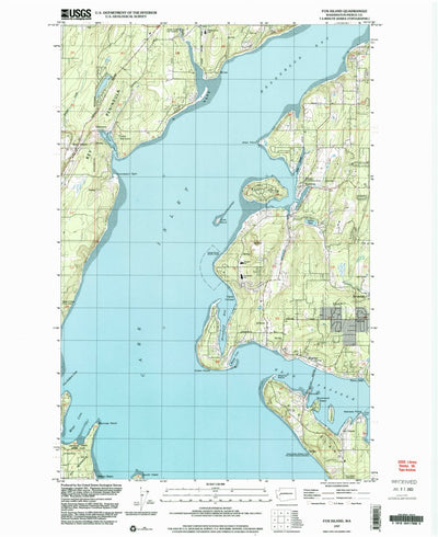 United States Geological Survey Fox Island, WA (1997, 24000-Scale) digital map