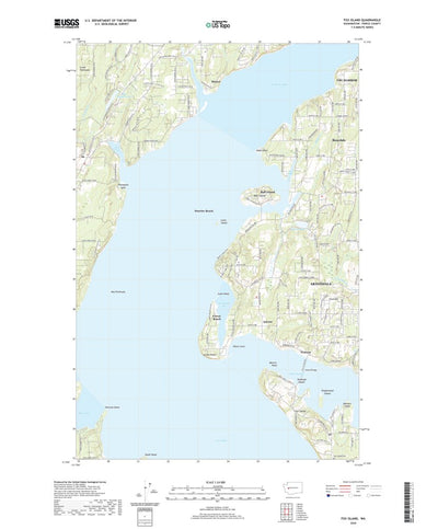 United States Geological Survey Fox Island, WA (2020, 24000-Scale) digital map