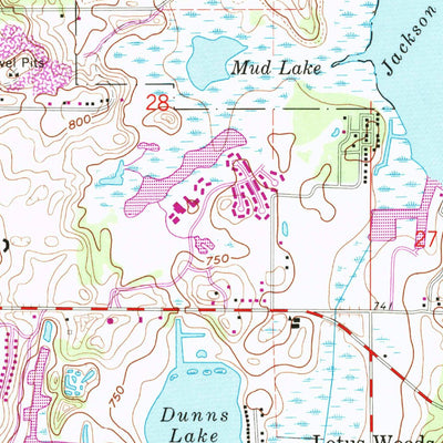 United States Geological Survey Fox Lake, IL-WI (1960, 24000-Scale) digital map