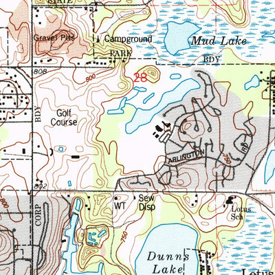 United States Geological Survey Fox Lake, IL-WI (1993, 24000-Scale) digital map