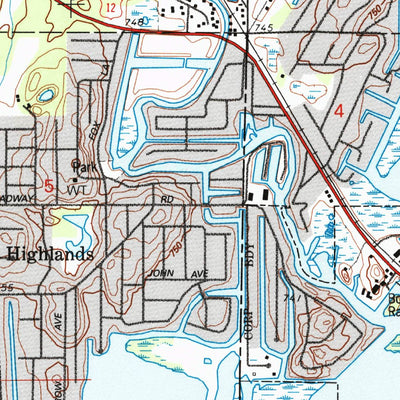 United States Geological Survey Fox Lake, IL-WI (1993, 24000-Scale) digital map