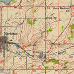 United States Geological Survey Fox Lake, WI (1955, 62500-Scale) digital map