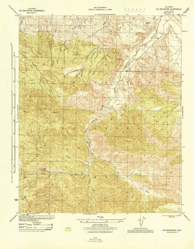 United States Geological Survey Fox Mountain, CA (1944, 31680-Scale) digital map