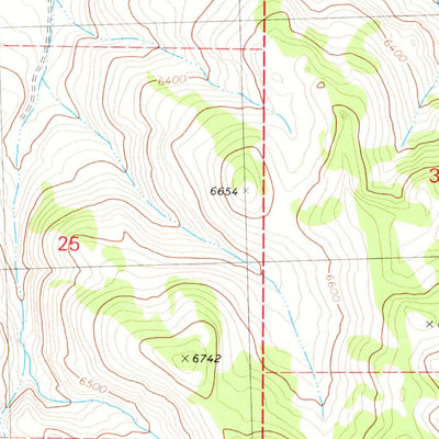 United States Geological Survey Fox Mountain, NV (1980, 24000-Scale) digital map