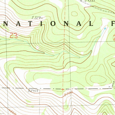 United States Geological Survey Fox, OR (1990, 24000-Scale) digital map