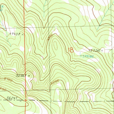 United States Geological Survey Fox, OR (1990, 24000-Scale) digital map
