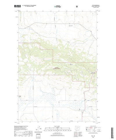 United States Geological Survey Fox, OR (2020, 24000-Scale) digital map