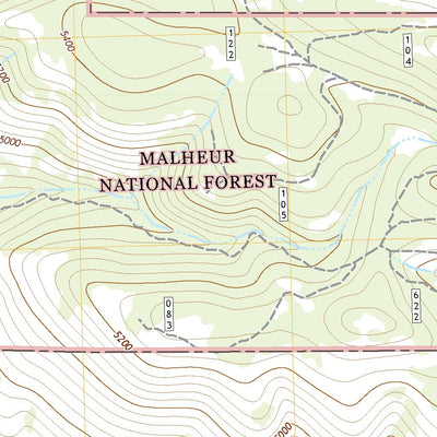 United States Geological Survey Fox, OR (2020, 24000-Scale) digital map