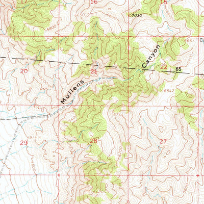 United States Geological Survey Fox Range, NV (1965, 62500-Scale) digital map