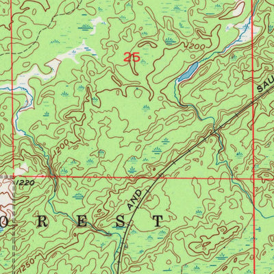 United States Geological Survey Foxboro, WI-MN (1954, 24000-Scale) digital map