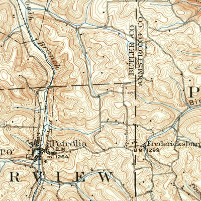 United States Geological Survey Foxburg, PA (1907, 62500-Scale) digital map