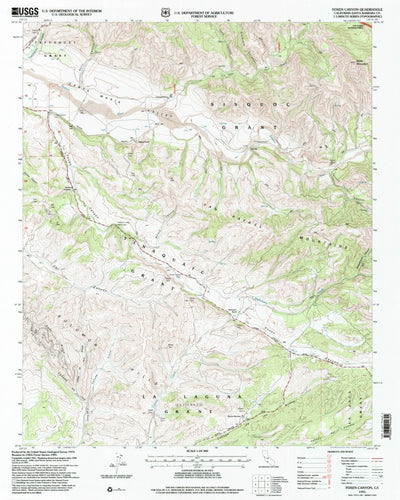 United States Geological Survey Foxen Canyon, CA (1995, 24000-Scale) digital map