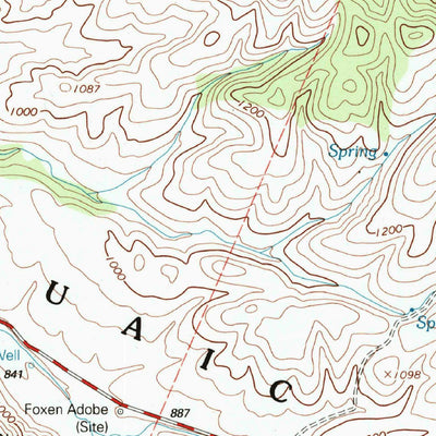 United States Geological Survey Foxen Canyon, CA (1995, 24000-Scale) digital map