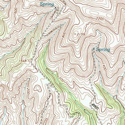United States Geological Survey Foxen Canyon, CA (1995, 24000-Scale) digital map