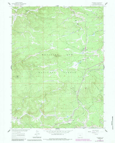 United States Geological Survey Foxpark, WY (1961, 24000-Scale) digital map