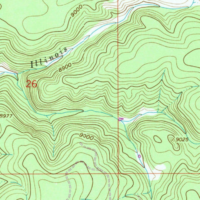 United States Geological Survey Foxpark, WY (1961, 24000-Scale) digital map