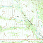 United States Geological Survey Fraker Mountain, WY (1984, 24000-Scale) digital map