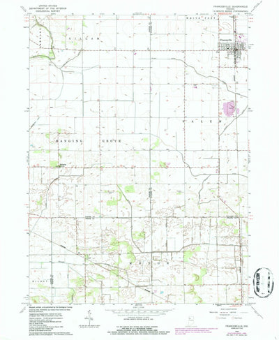 United States Geological Survey Francesville, IN (1962, 24000-Scale) digital map