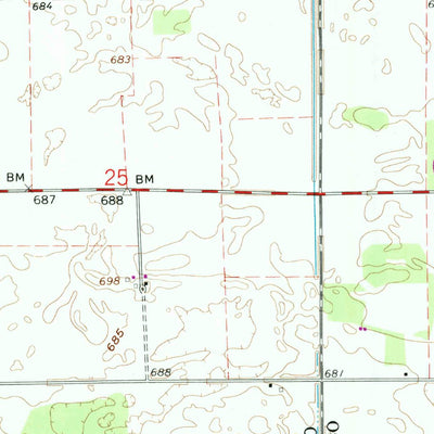 United States Geological Survey Francesville, IN (1962, 24000-Scale) digital map