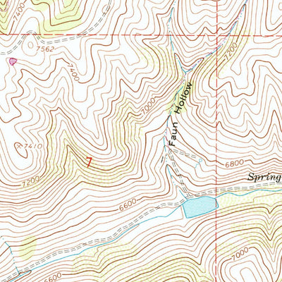 United States Geological Survey Francis Canyon, UT (1964, 24000-Scale) digital map