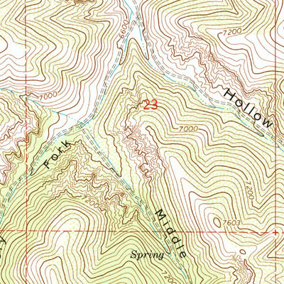United States Geological Survey Francis Canyon, UT (1964, 24000-Scale) digital map