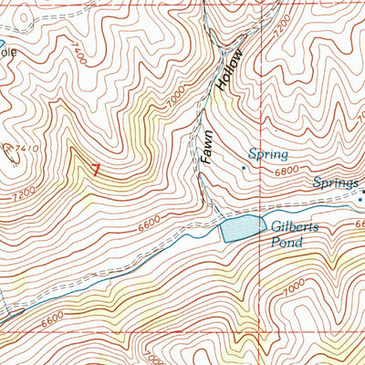 United States Geological Survey Francis Canyon, UT (1998, 24000-Scale) digital map