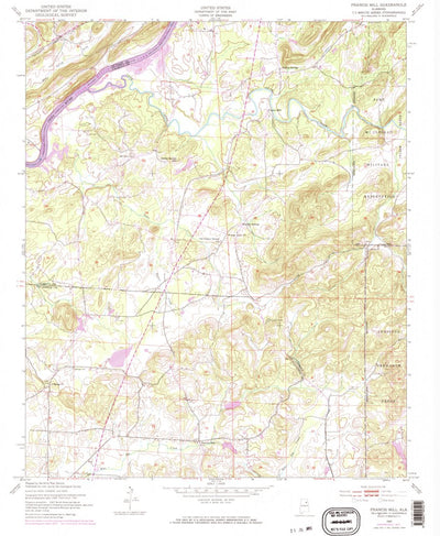 United States Geological Survey Francis Mill, AL (1947, 24000-Scale) digital map