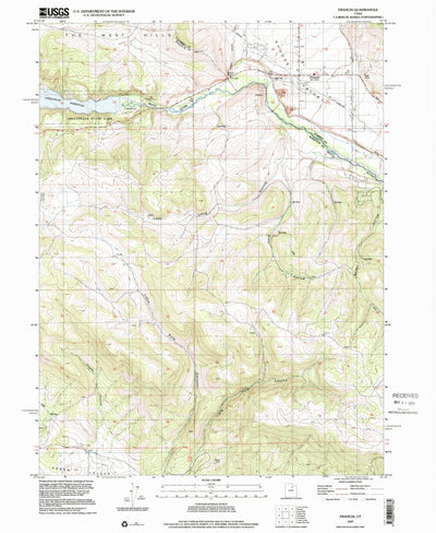 United States Geological Survey Francis, UT (1997, 24000-Scale) digital map