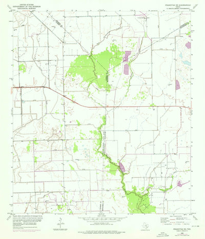 United States Geological Survey Francitas NE, TX (1952, 24000-Scale) digital map