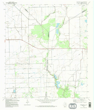 United States Geological Survey Francitas NE, TX (1995, 24000-Scale) digital map