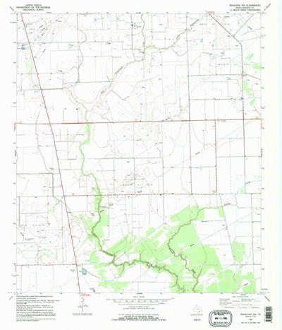 United States Geological Survey Francitas NW, TX (1995, 24000-Scale) digital map