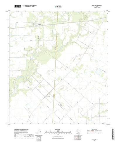 United States Geological Survey Francitas, TX (2022, 24000-Scale) digital map