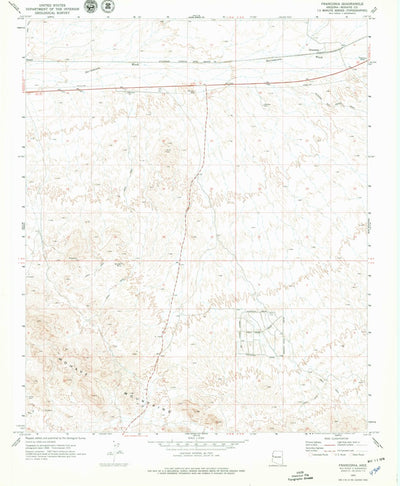 United States Geological Survey Franconia, AZ (1970, 24000-Scale) digital map